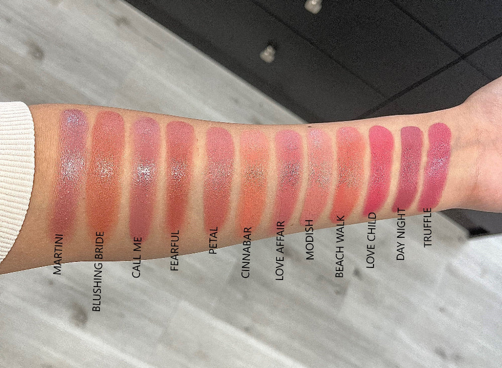 An arm with different swatch colors color aimed radiant Flourish