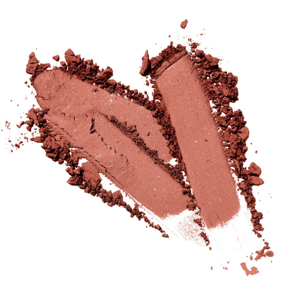 swatch of a vegan talc-free No Shame sparkling refill illustrated on a white canvas