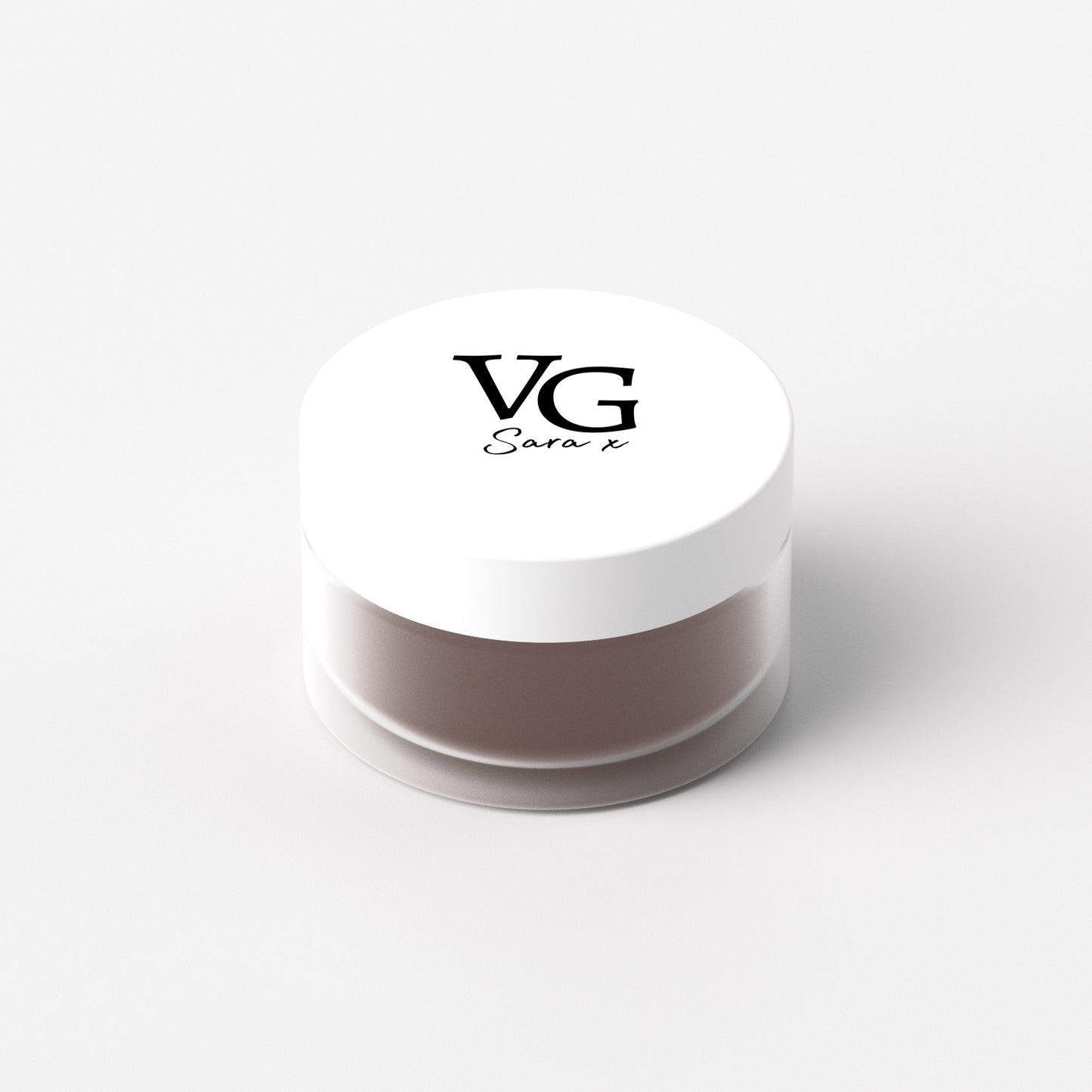 White jar of cruelty-free Vitamin E lip by VG Cosmetics