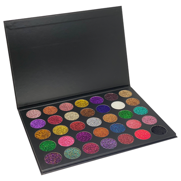 A opened box palette showing 35 colors