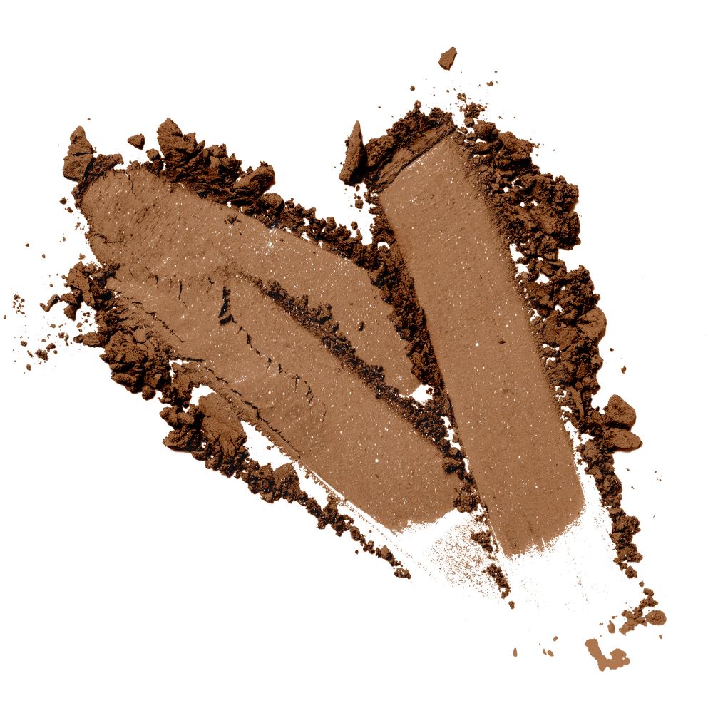 swatch of a vegan talc-free Tempting sparkling refill illustrated on a white canvas
