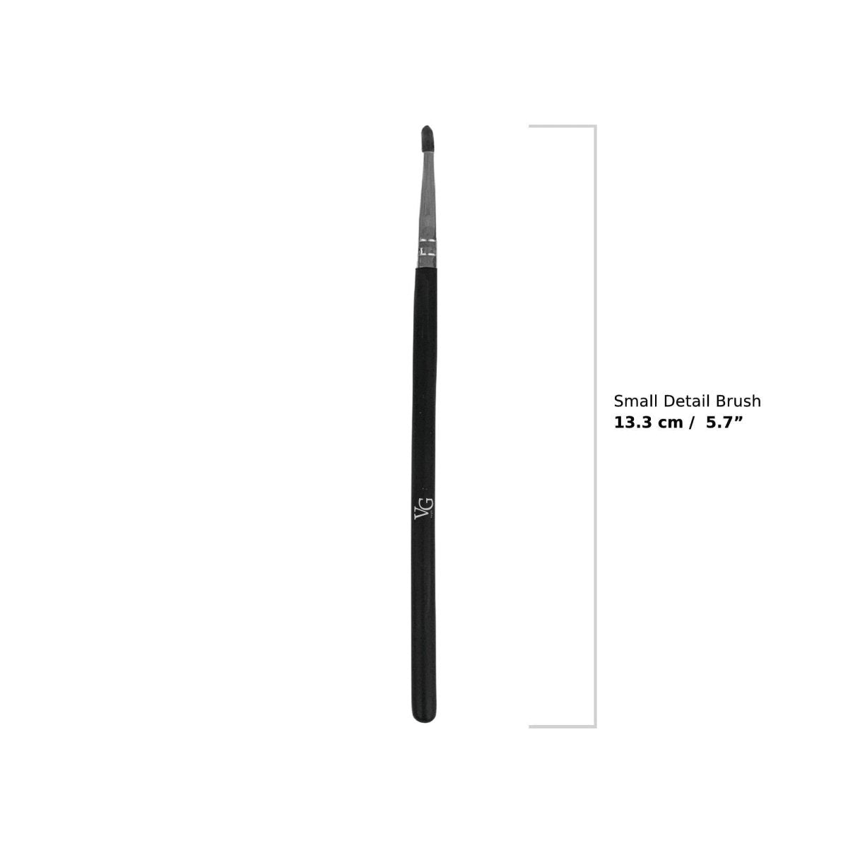 a small detail brush with detailed measure on a white background