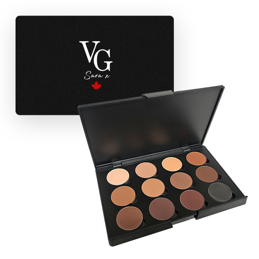 eyeshadow palette on a transparent background