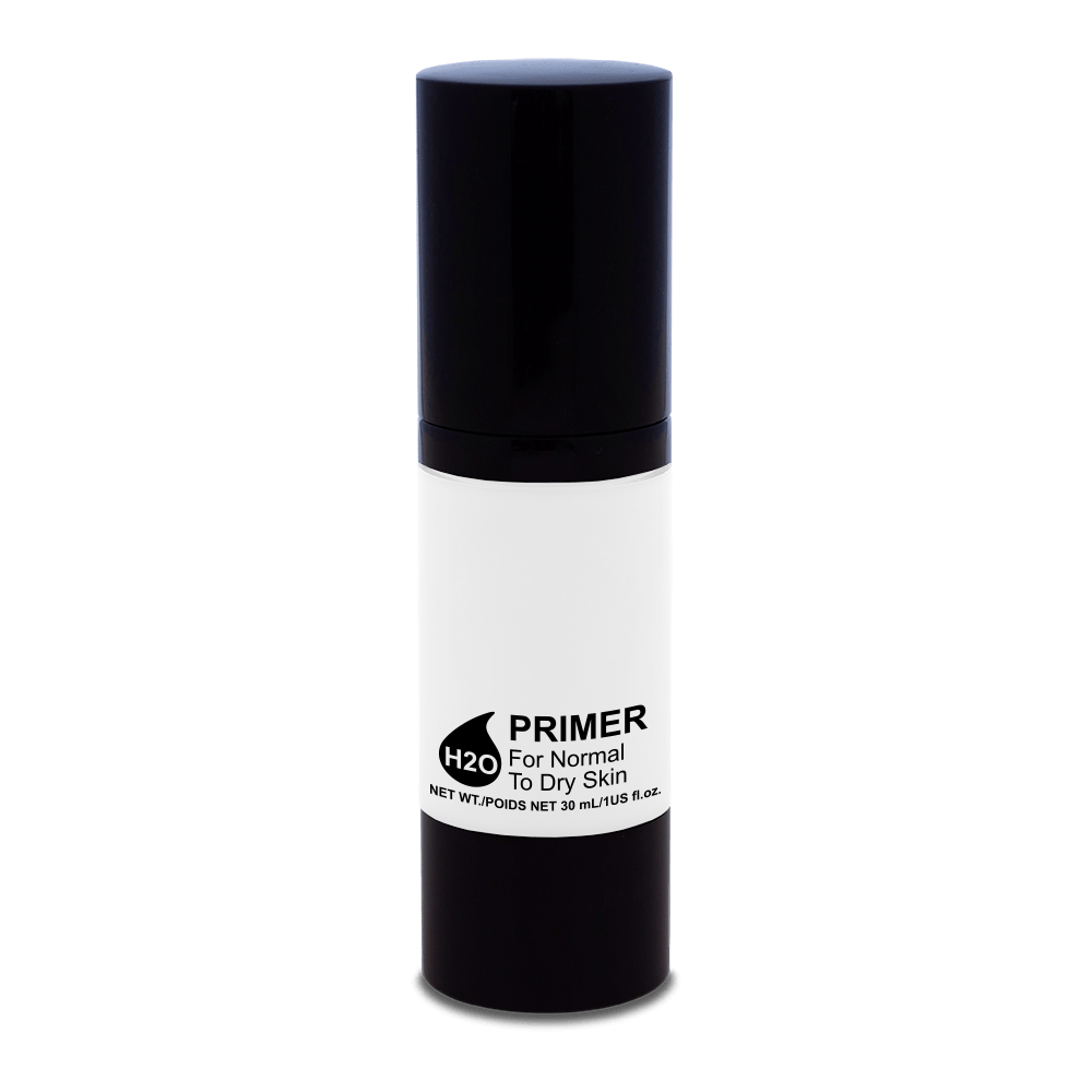 bottle of primer H2O showing the poid net 