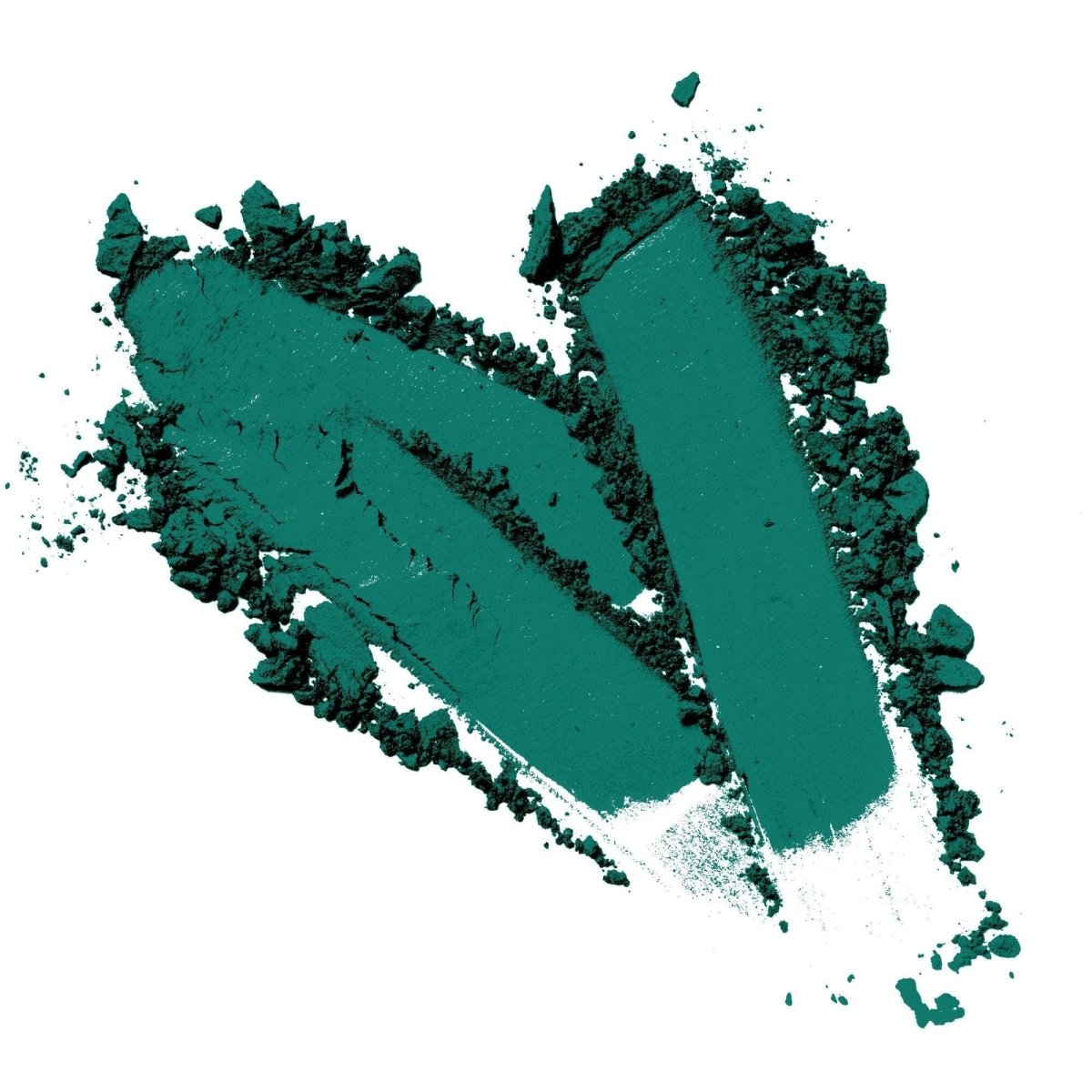 Heart-shaped imprint in green vegan natural matte eyeshadow