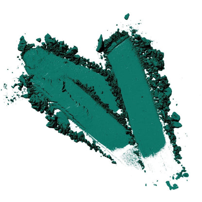 Heart-shaped imprint in green vegan natural matte eyeshadow