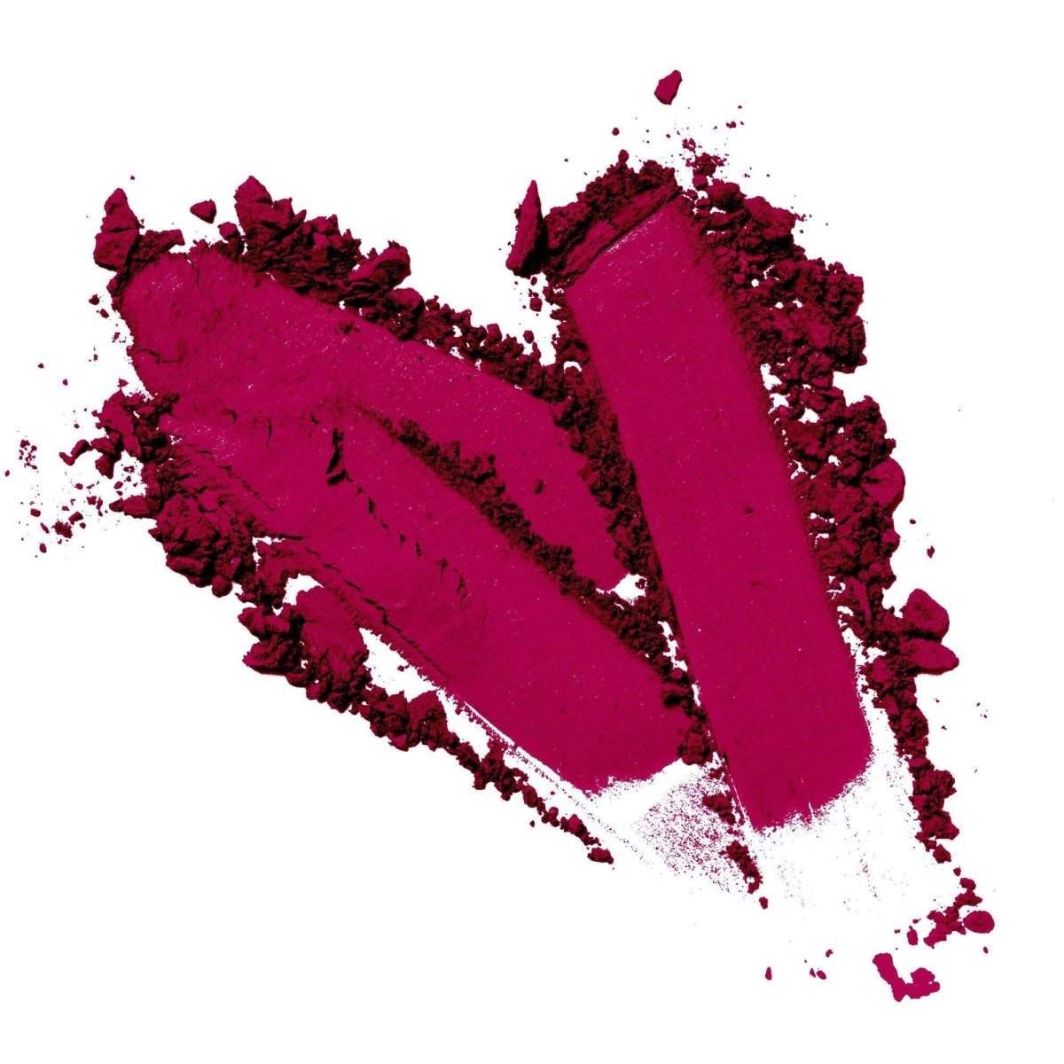 White background featuring a heart-shaped vegan matte eyeshadow bourgeon color