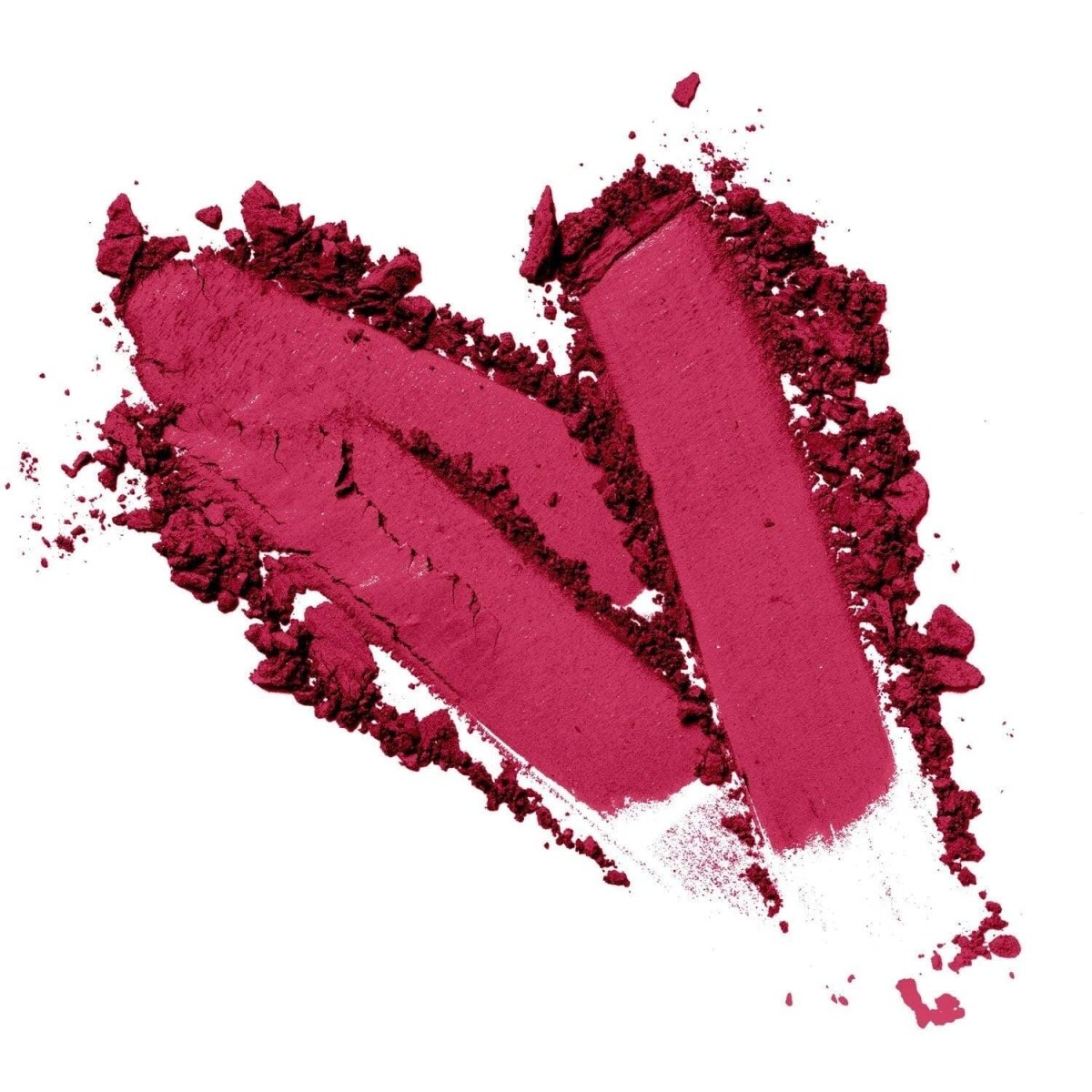 Pink heart-shaped vegan matte eyeshadow on a neutral background