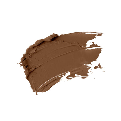 Swatch of dark tan tone of an oil free natural non-toxic liquid foundation